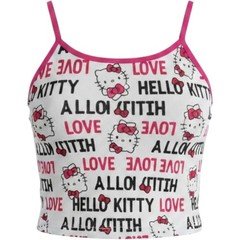 Hello Kitty Sanrio Pink Love Ribbed Sleepwear Camisole Womens Large Pajama Top