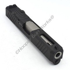 HGW Complete Upper for Glock 19 Black EDC RMR Slide Ported SS Flush Barrel Sight