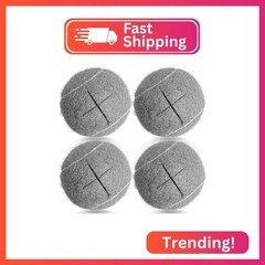 HiBallBall 4 Pack Precut Tennis Balls for Walkers, Heavy Duty Glide Balls for Wa