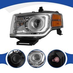 HID Headlight For 2009-2012 Ford Flex Limited / Titanium Left Driver Side