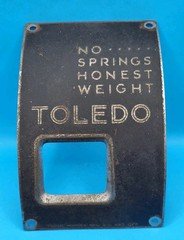 💥Hobart Toledo Barrel Scale No Springs Honest Weight Panel,face Plate Sign Part