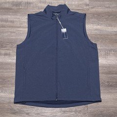 Holderness & Bourne Faulkner Golf Vest Full Zip Navy Blue Men's Size XL NEW
