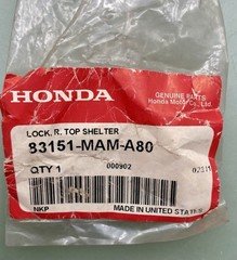 Honda 83151-MAM-A80 Lock, R., Top, Shelter New Genuine
