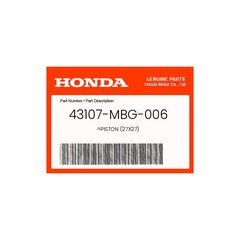 Honda Genuine Piston (27X27) - 43107-Mbg-006
