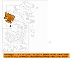 HONDA OEM 04-07 Accord Instrument Panel Components-Face Plate 39170SDAL21