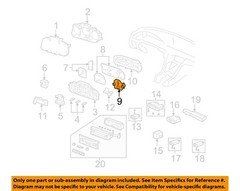 HONDA OEM 1999 RL Instrument Panel Cluster Switches-Meter 78130SZ3A12