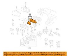 HONDA OEM 2001 RL Instrument Panel Cluster Switches-Speedometer 78120SZ3A16