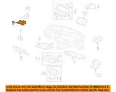 HONDA OEM 2010 Accord Instrument Panel Components-Vent Grille 77620TA0A12ZC