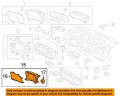 HONDA OEM 2012 Civic Cluster Switches-Ctr Display Assy 78260TR2A21