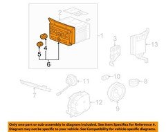 HONDA OEM 2012 Pilot Instrument Panel Sound System-Face Plate 39106SZAL11