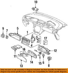HONDA OEM 95-98 Odyssey-Center Panel Bracket 77616SX0A01