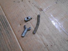 Honda Rancher TRX 350 TRX350FM 04 2004 rear brake cable adjuster nut spring
