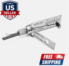 Hook And Pickup Tool Kit 2 In 1 Portable Lock Picking Set Ergonomic Handle**
