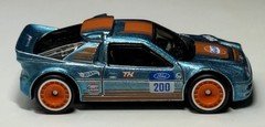 Hot Wheels Peak Pursuit Ford RS200 1/64 Real Riders Gulf Super Treasure Hunt