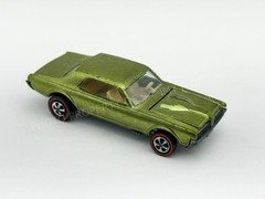 Hot Wheels Redline CUSTOM COUGAR Light Olive US White Interior Very Nice !!!