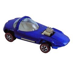 Hot Wheels Redline Silhouette 1967 Dark Blue  White Interior USA Vintage