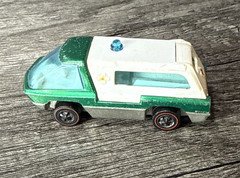 Hot Wheels Redline The Heavyweights Green Ambulance 1969 Hong Kong