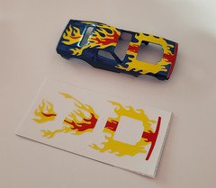Hot Wheels Rodger Dodger Redline DIE CUT Reproduction Stickers