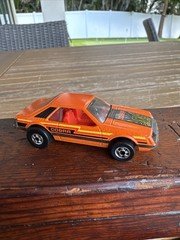 Hot Wheels Turbo Mustang Cobra - Orange - NEAR MINT - Vintage 1979 Blackwall