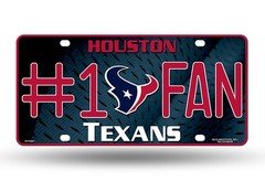 Houston Texans #1 Fan License Plate - MTF0601