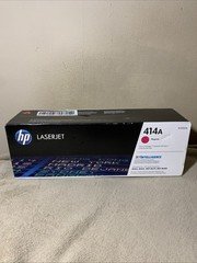 HP 414A LaserJet Toner Cartridge Magenta W2023A OEM Genuine Sealed w/ Box Damage