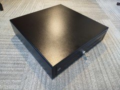 HP Cash Drawer VB400-BL 1616, with keys and cord
