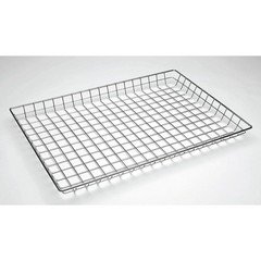 HUBERT® Wire Display Basket Rectangular Chrome Plated Pastry Basket Bakery Tray