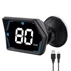 HUD GPS Head Up Display Speedometer Odometer USB Powered Car Overspeed Alarm