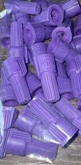 Ideal Twisters 100pcs Al/Cu Wire Connectors Aluminum to Copper - Purple