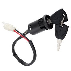 Ignition Key Switch Lock 2 Wire - Key Switch Starter Parts for Electric Trike an
