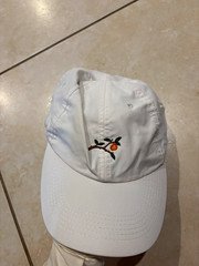 Imperial White Adjustable Embroidered Baseball Cap, One Size Fits All Women