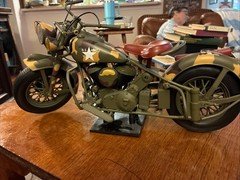 Indian US ARMY Military Motorcycle New-Ray 1:6 Die Cast/Plastic