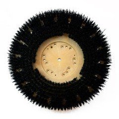 Industrial 20"" 50/80 Grit Scrub Brush for Concrete Black  Industrial 641904BC