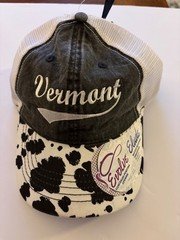 Infinity Her Vermont Cow Print Ponytail Trucker Hat NWT OSFM Elude Evolve Mesh C