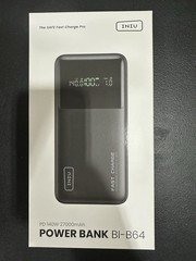 INIU 27000mAh Power Bank, High Capacity 140W Laptop Classic Size, Black 