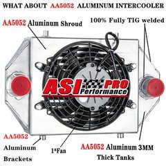 Intercooler with Fan Fit 2017-2018 2019 Can-Am Maverick X3 Turbo R DS RS XMR RC