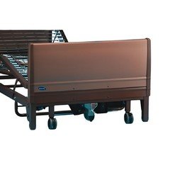 Invacare Universal Low Bed End for Full & Semi-Electric Homecare Beds, Brown