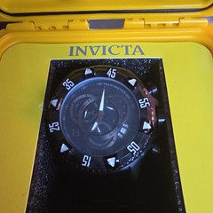 Invicta 6474 Excursion Touring Combat Edition 52mm Black IP Quartz Chronograph