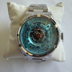 Invicta 70084 Racing Interpoint Men 43.5mm Steel Automatic Skeleton Watch New