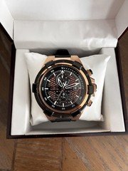 Invicta Aviator Men's Quartz Chronograph Date Rose Gold/Black 48-52mm Box