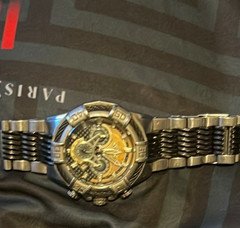 Invicta Bolt Men's Quartz Chronograph 52mm 200m Silver/Black Steel Watch