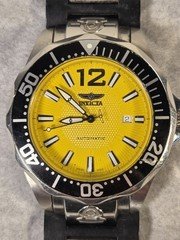INVICTA GRAND DIVER MEN'S AUTOMATIC WATCH Yellow Dial #7148 47mm 300M Stainless