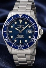Invicta Grand Pro Diver 47 mm Men's Blue Dial/Bezel SS Bracelet Quartz 200m Date