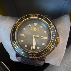 Invicta Pro Diver Men's 52mm Anatomic Gray / Gold Lightweight Sport Watch 32335