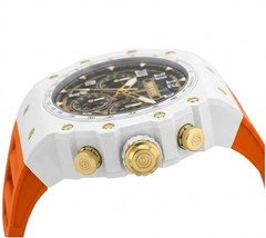 Invicta Racing Vaulthan 69651 Skeleton Chronograph Men's 44mm White Orange
