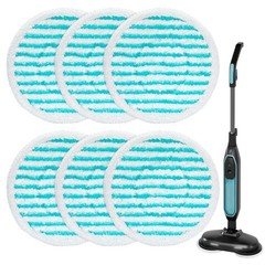 Isingo 6 Pack Mop Pads Replacement Compatible Pursteam Scrubmaster Steam Mop