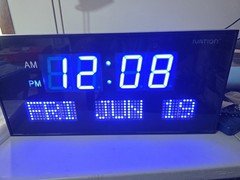 Ivation Large Digital Clock with Time and Date