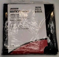 Jackson Wilson Series Welding Curtain 6' x 6' Green See Thru 14 Mil Standard