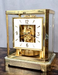Jaeger LeCoultre Atmos Square Face 528 Mantle Clock w/528xxx Serial #! - FPOR!