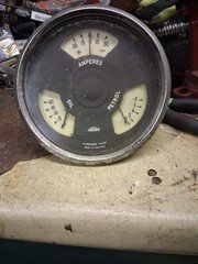 Jaeger Oil Petrol Amperes Gauge